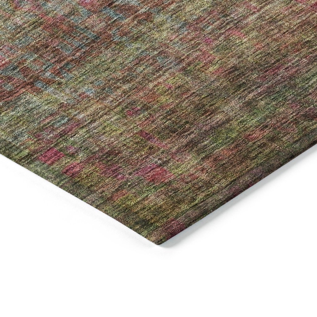 Umbrea Green Washable Indoor - Outdoor Rug - LOOMLAN - LOOMLAN Rugs - Outdoor Rugs