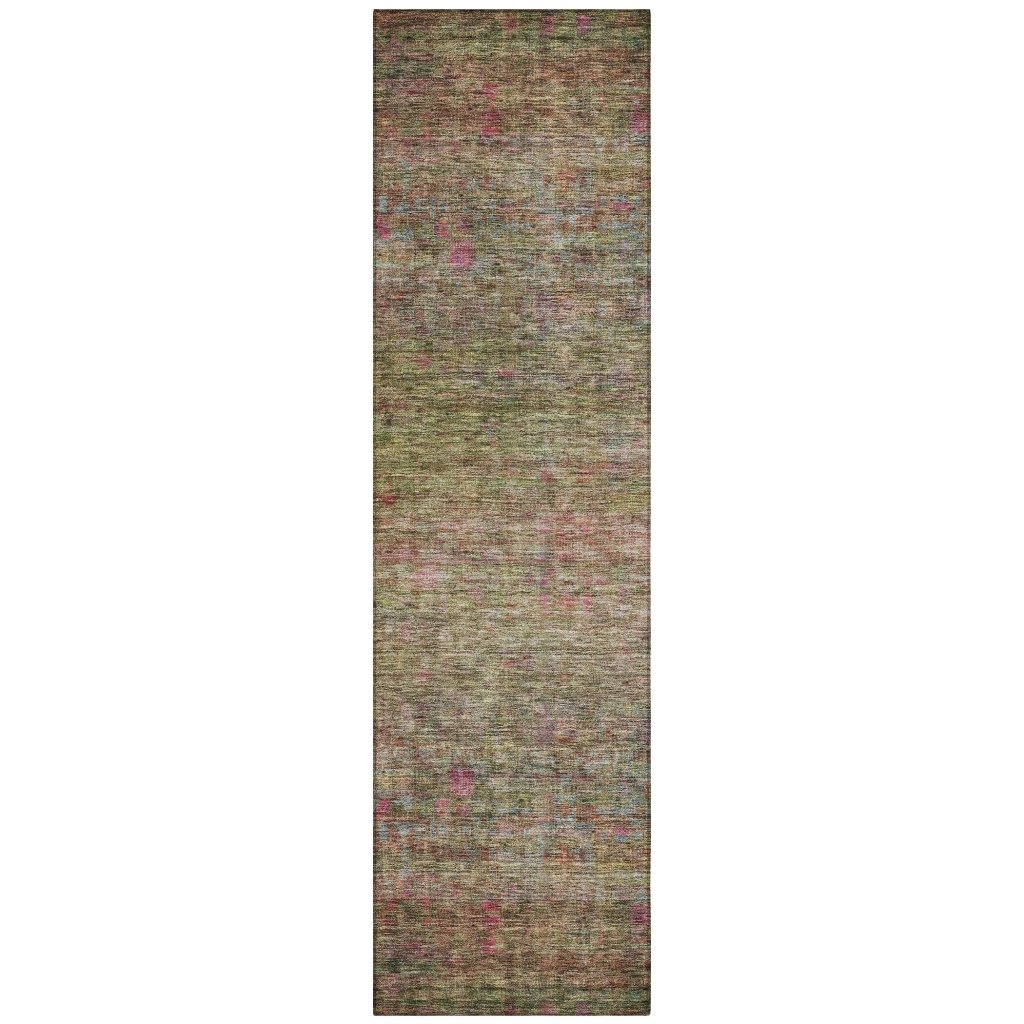 Umbrea Green Washable Indoor - Outdoor Rug - LOOMLAN - LOOMLAN Rugs - Outdoor Rugs