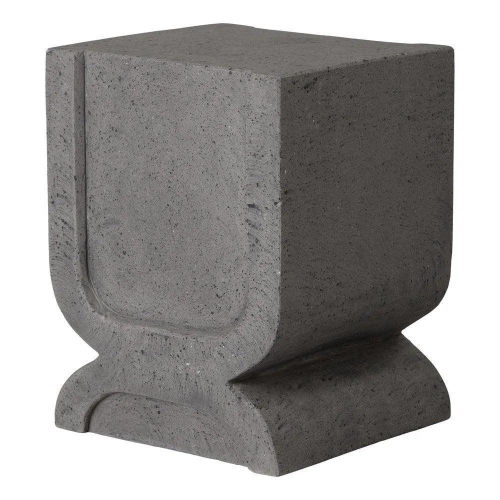 Uri 18 in. Square Terrazzo Garden Stool