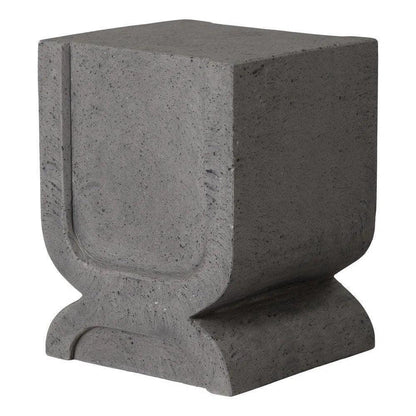 Uri 18 in. Square Terrazzo Garden Stool