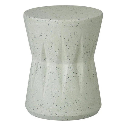 Valor 18 in. Round Terrazzo Garden Stool