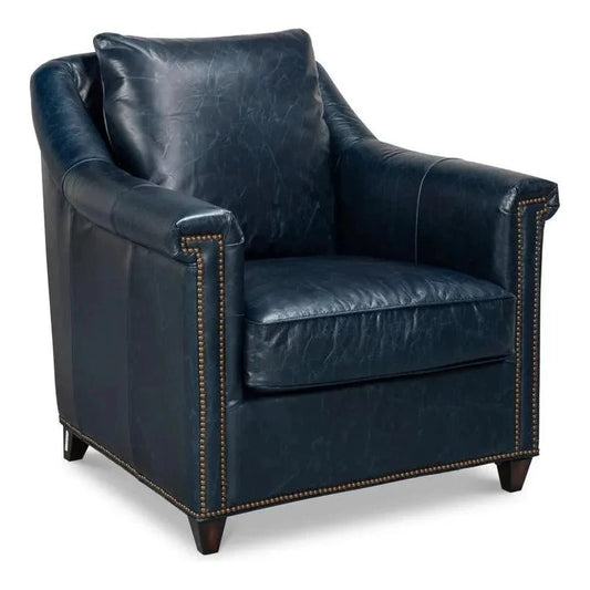 Sarreid Vandike Leather Upholstery Stylish Armchair