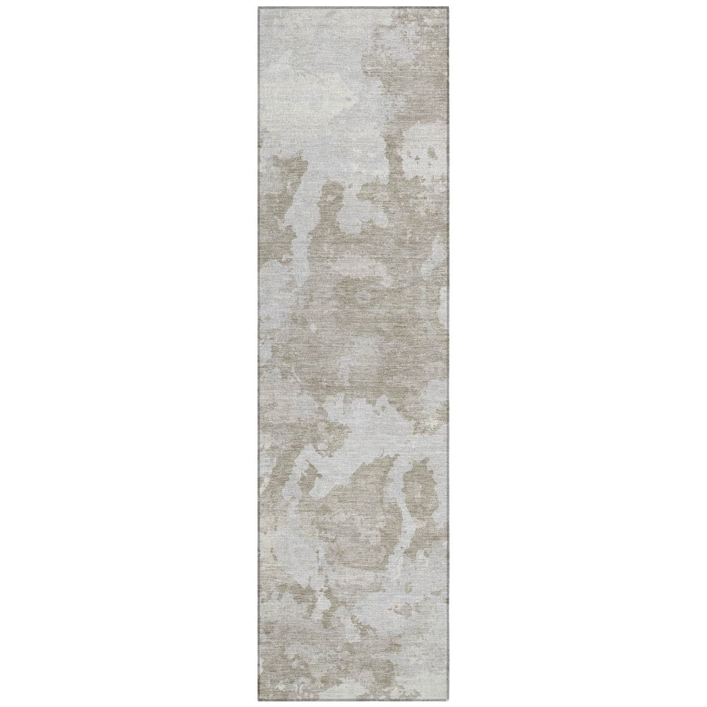 Vantar Brown Washable Indoor - Outdoor Rug - LOOMLAN - LOOMLAN Rugs - Outdoor Rugs