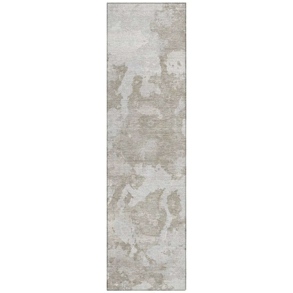 Vantar Brown Washable Indoor-Outdoor Rug