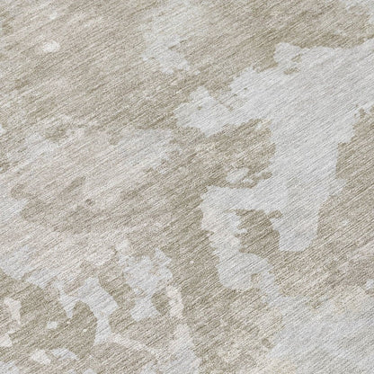 Vantar Brown Washable Indoor - Outdoor Rug - LOOMLAN - LOOMLAN Rugs - Outdoor Rugs