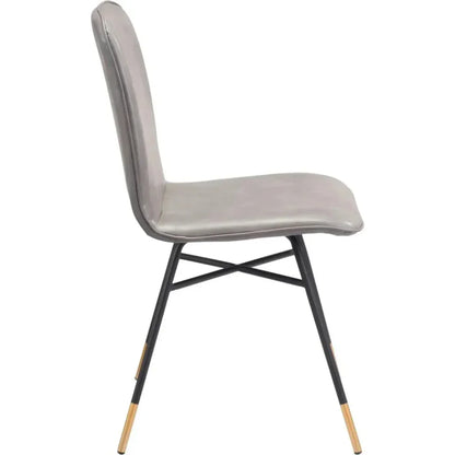 Var Performance Fabric Armless Dining Chair 2PC - LOOMLAN - Zuo Modern - Dining Chairs