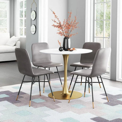 Var Performance Fabric Armless Dining Chair 2PC - LOOMLAN - Zuo Modern - Dining Chairs