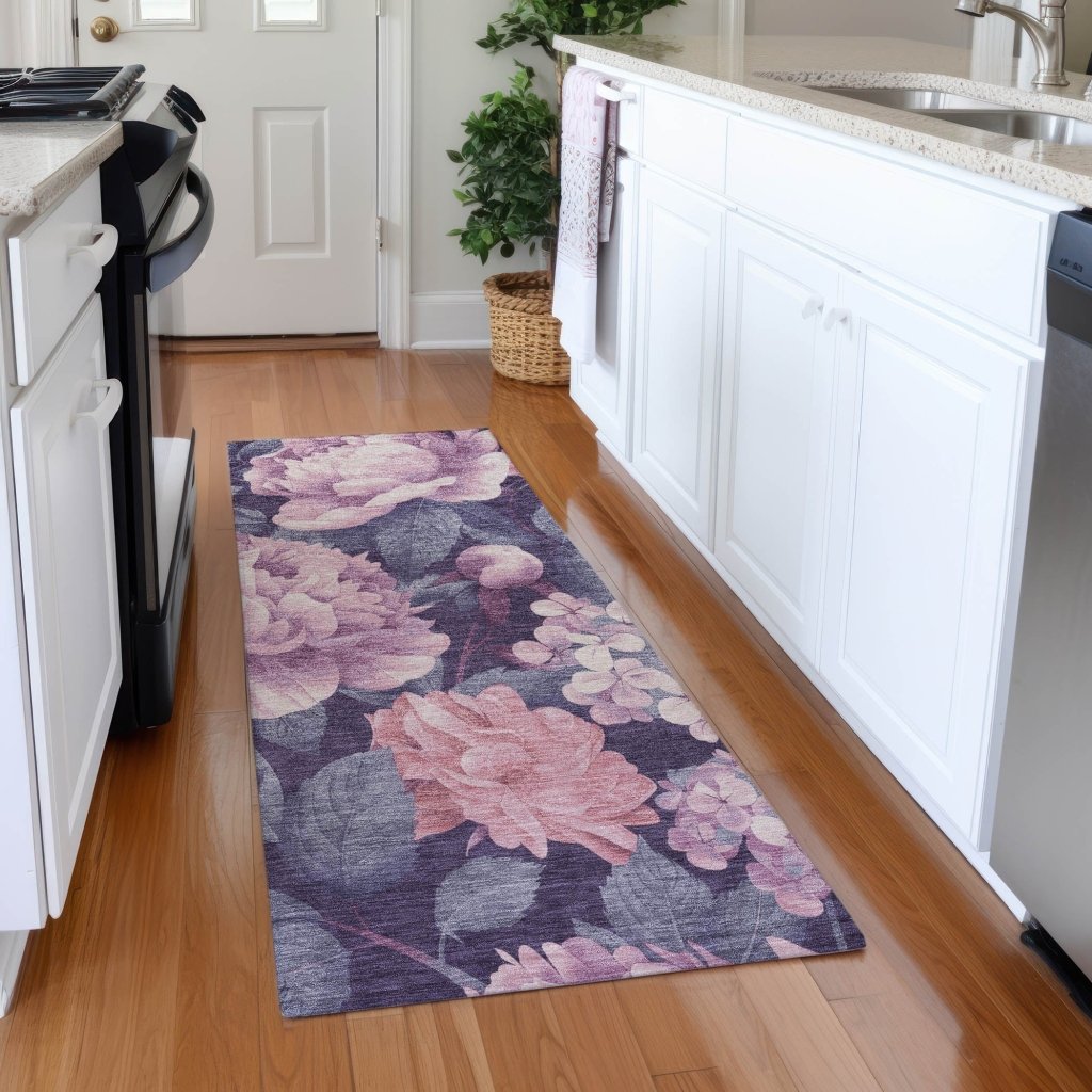 Vashira Pink Washable Indoor - Outdoor Rug - LOOMLAN - LOOMLAN Rugs - Outdoor Rugs