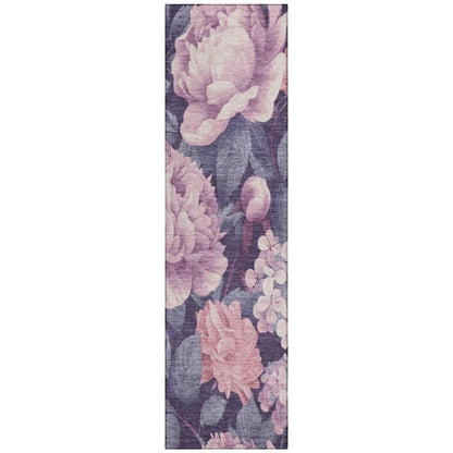 Vashira Pink Washable Indoor-Outdoor Rug