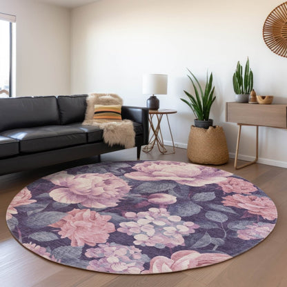 Vashira Pink Washable Indoor - Outdoor Rug - LOOMLAN - LOOMLAN Rugs - Outdoor Rugs