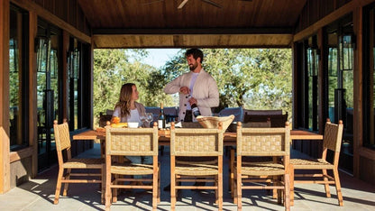 Vaterra Pecan Matte Patio Dining Side Chair (Set Of 2) - LOOMLAN - Seasonal Living - Outdoor Dining Chairs