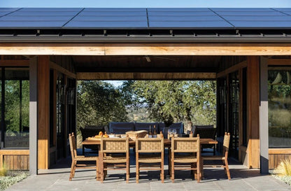 Vaterra Pecan Matte Patio Dining Side Chair (Set Of 2) - LOOMLAN - Seasonal Living - Outdoor Dining Chairs