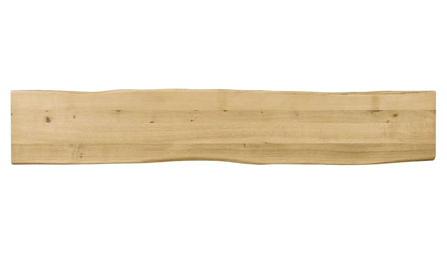 92 Inch Bent Industrial Live Edge Dining Bench