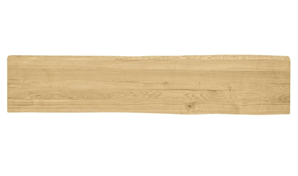 76 Inch Bent Industrial Live Edge Dining Bench