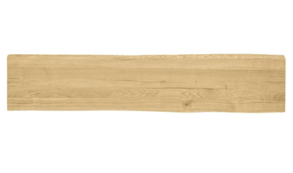 76 Inch Bent Industrial Live Edge Dining Bench