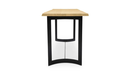 Bent Live Edge Industrial Counter Table