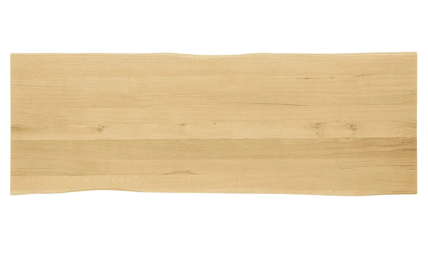 Bent Live Edge Industrial Counter Table