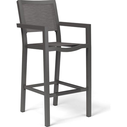 Vegas Aluminum Made Sling Outdoor Barstool - LOOMLAN - Sunset West - Outdoor Bar Stools