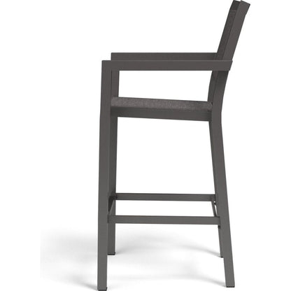 Vegas Aluminum Made Sling Outdoor Barstool - LOOMLAN - Sunset West - Outdoor Bar Stools