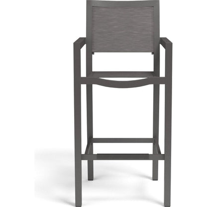 Vegas Aluminum Made Sling Outdoor Barstool - LOOMLAN - Sunset West - Outdoor Bar Stools