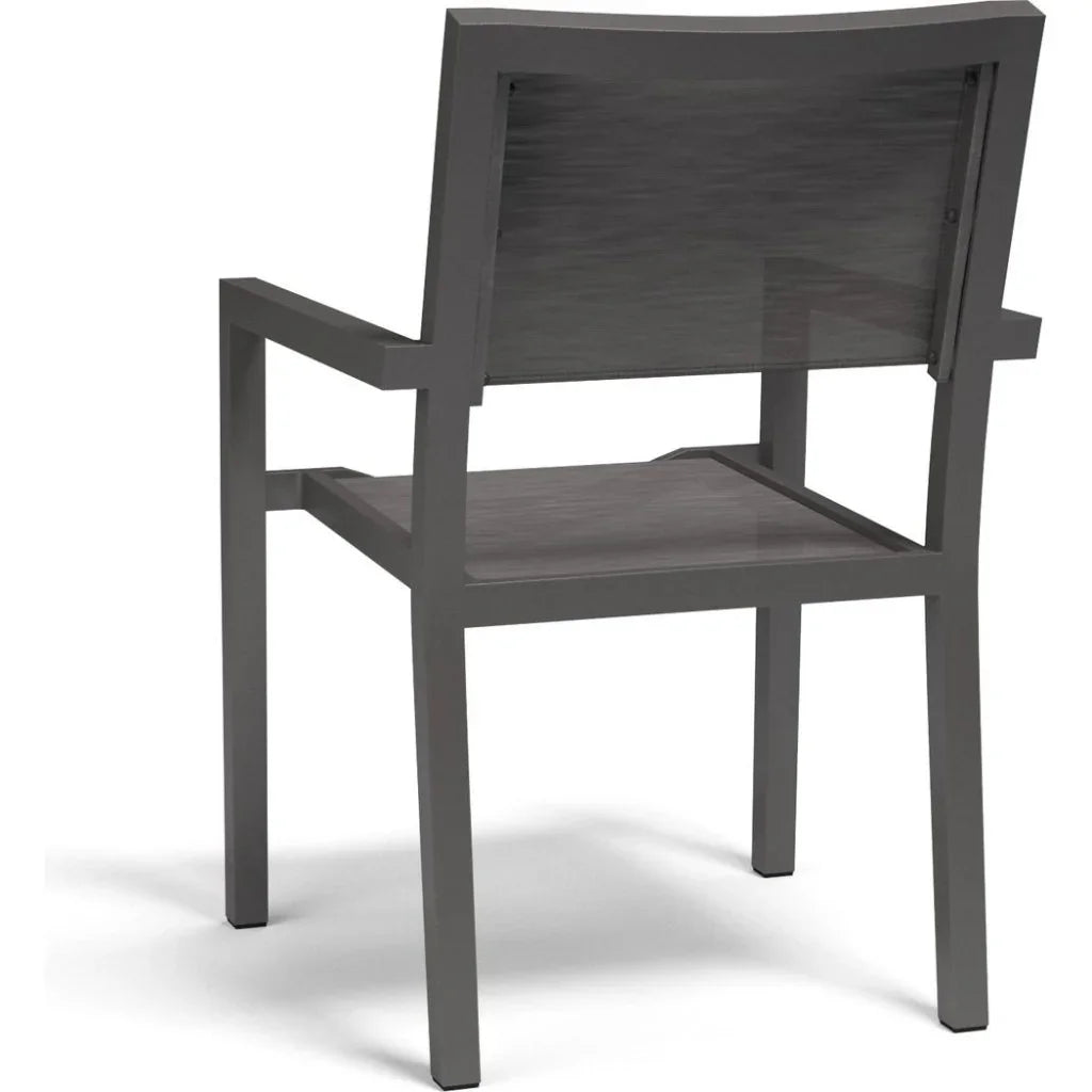 Vegas Stackable Sling Dining Chair 2PC - LOOMLAN - Sunset West - Outdoor Dining Chairs