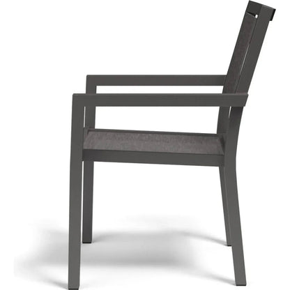 Vegas Stackable Sling Dining Chair 2PC - LOOMLAN - Sunset West - Outdoor Dining Chairs