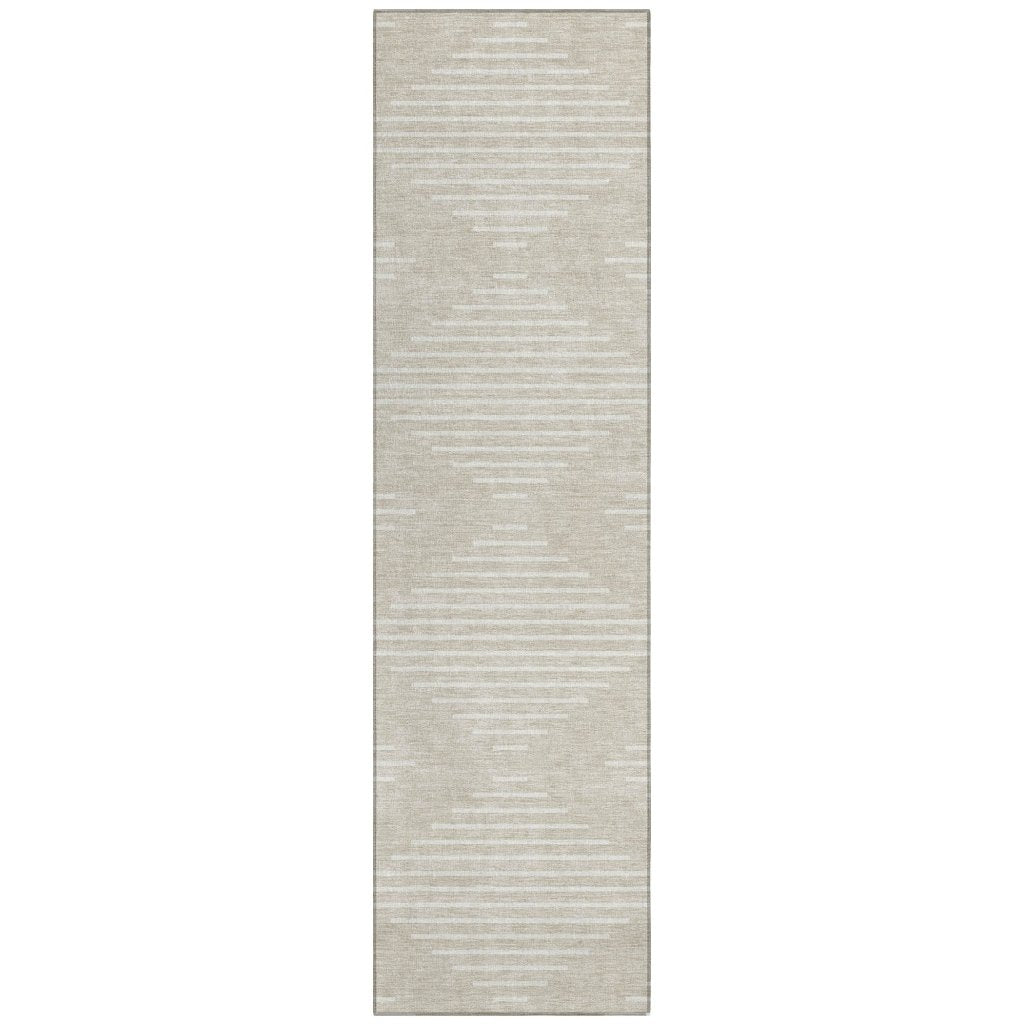 LOOMLAN Rugs Velina Beige Washable Indoor-Outdoor Rug