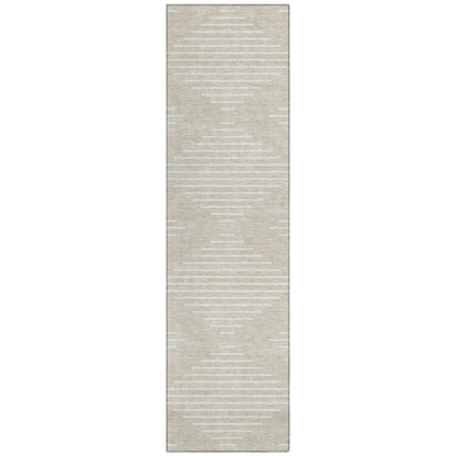 LOOMLAN Rugs Velina Beige Washable Indoor-Outdoor Rug