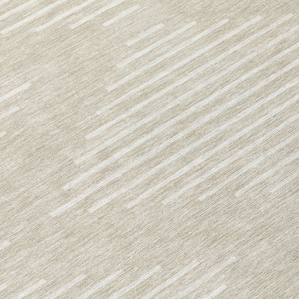 LOOMLAN Rugs Velina Beige Washable Indoor-Outdoor Rug