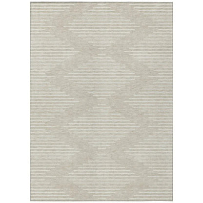 LOOMLAN Rugs Velina Beige Washable Indoor-Outdoor Rug