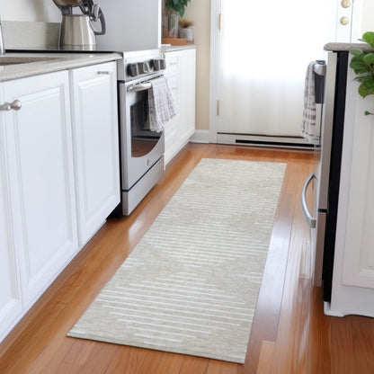 LOOMLAN Rugs Velina Beige Washable Indoor-Outdoor Rug