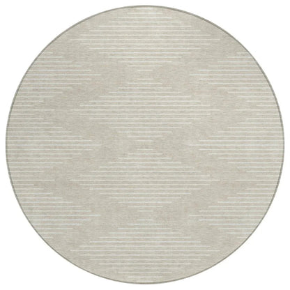 LOOMLAN Rugs Velina Beige Washable Indoor-Outdoor Rug