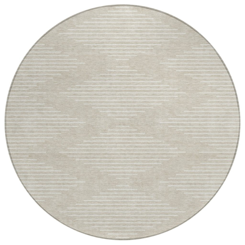 LOOMLAN Rugs Velina Beige Washable Indoor-Outdoor Rug