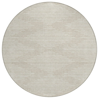 LOOMLAN Rugs Velina Beige Washable Indoor-Outdoor Rug