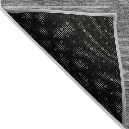 LOOMLAN Rugs Velina Charcoal Washable Indoor-Outdoor Rug