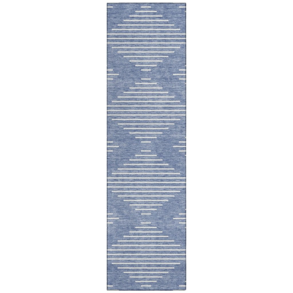 LOOMLAN Rugs Velina Denim Washable Indoor-Outdoor Rug