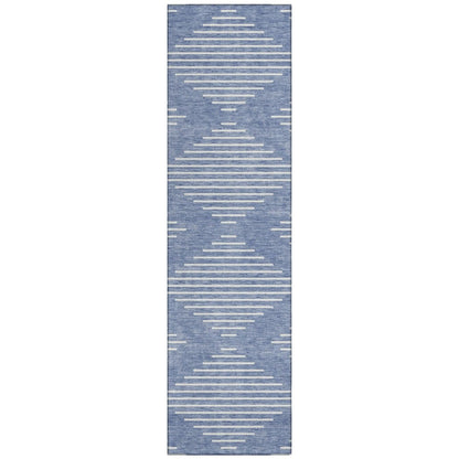 LOOMLAN Rugs Velina Denim Washable Indoor-Outdoor Rug