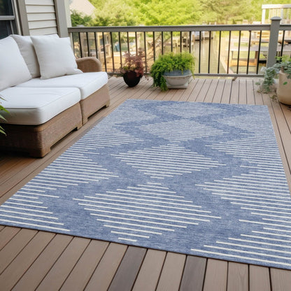 LOOMLAN Rugs Velina Denim Washable Indoor-Outdoor Rug