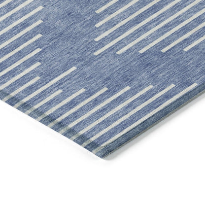LOOMLAN Rugs Velina Denim Washable Indoor-Outdoor Rug