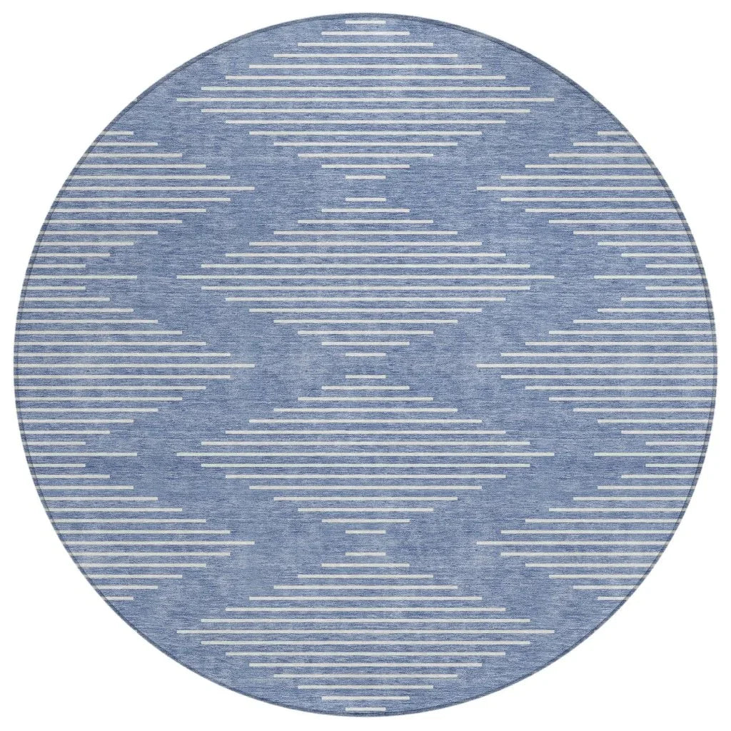 LOOMLAN Rugs Velina Denim Washable Indoor-Outdoor Rug
