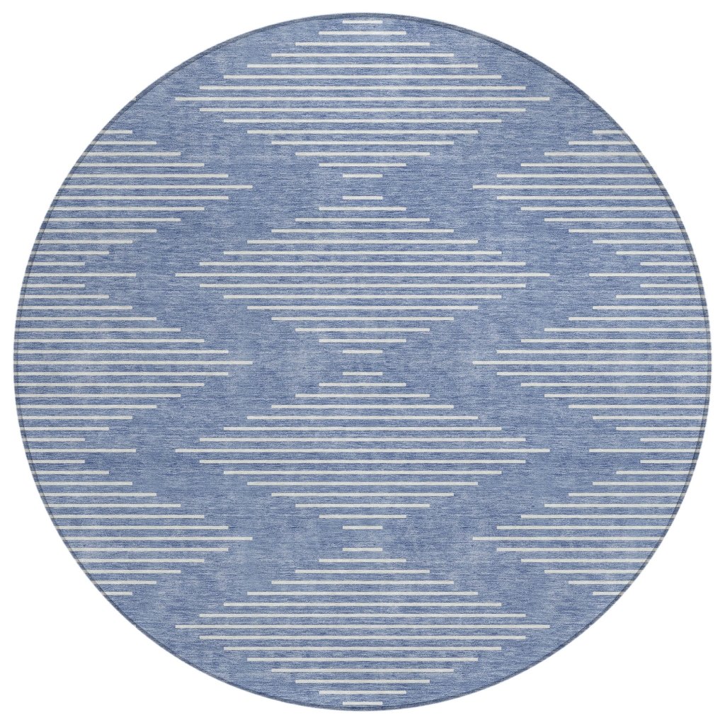 LOOMLAN Rugs Velina Denim Washable Indoor-Outdoor Rug