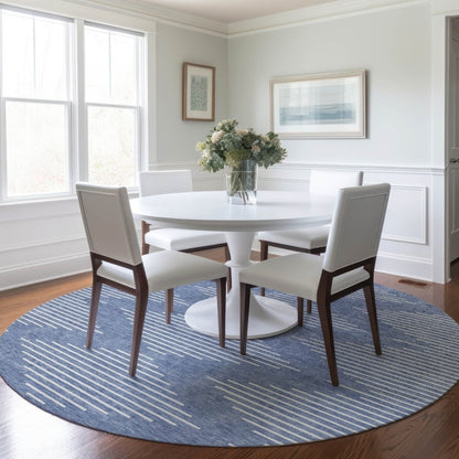 LOOMLAN Rugs Velina Denim Washable Indoor-Outdoor Rug