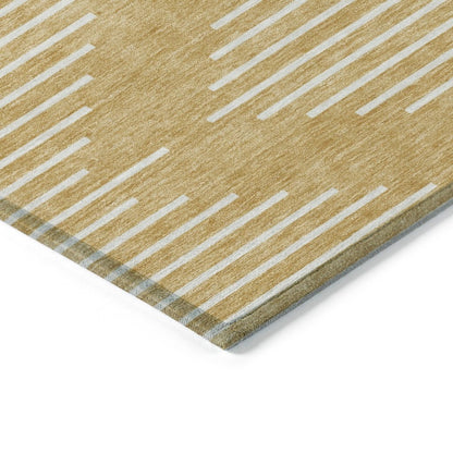 LOOMLAN Rugs Velina Gold Washable Indoor-Outdoor Rug