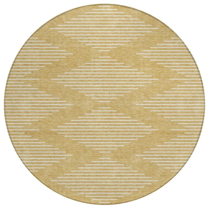 LOOMLAN Rugs Velina Gold Washable Indoor-Outdoor Rug