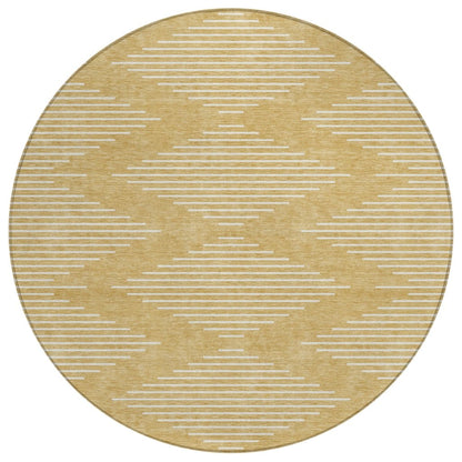 LOOMLAN Rugs Velina Gold Washable Indoor-Outdoor Rug