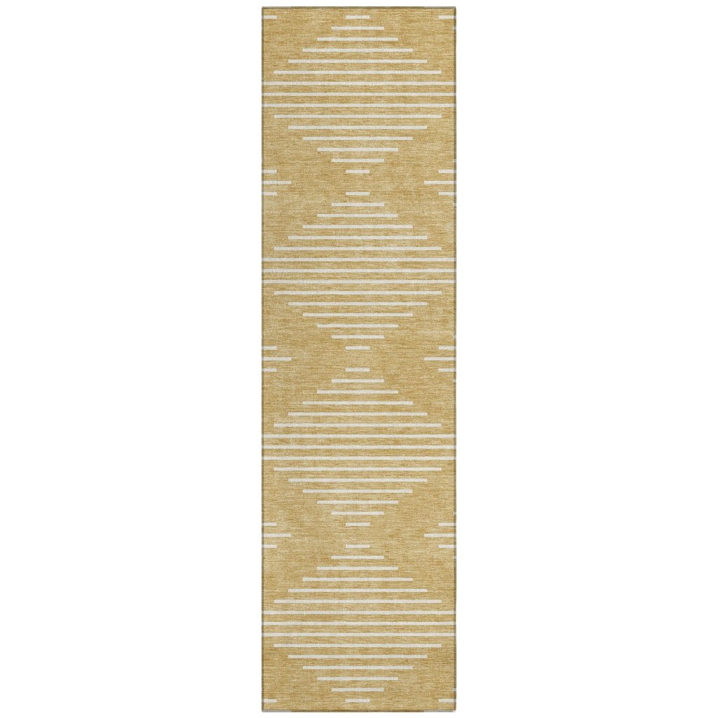 LOOMLAN Rugs Velina Gold Washable Indoor-Outdoor Rug
