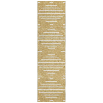 LOOMLAN Rugs Velina Gold Washable Indoor-Outdoor Rug
