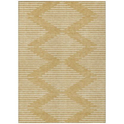 LOOMLAN Rugs Velina Gold Washable Indoor-Outdoor Rug