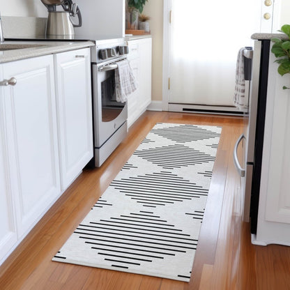LOOMLAN Rugs Velina Ivory Washable Indoor-Outdoor Rug