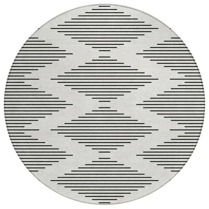 LOOMLAN Rugs Velina Ivory Washable Indoor-Outdoor Rug